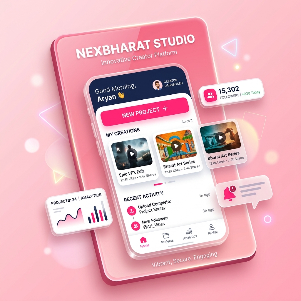NexBharat Mobile App UI